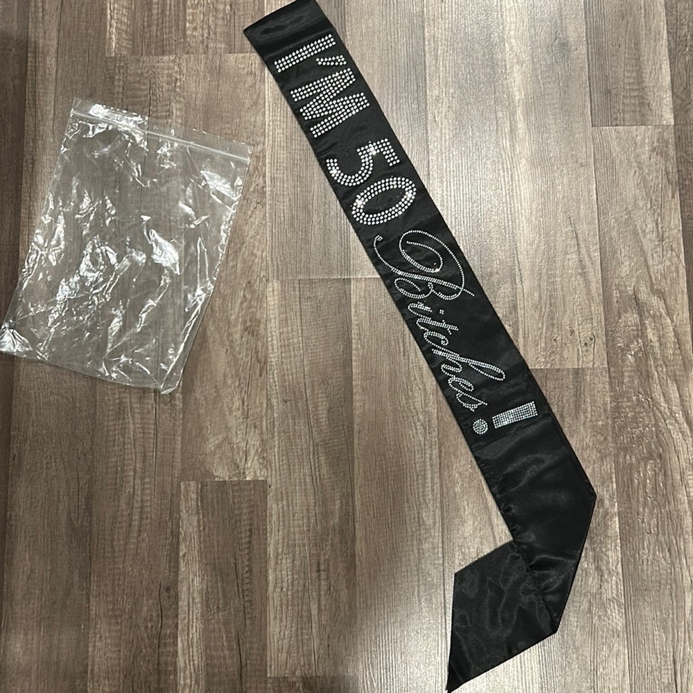 I’m 50 Sequin Birthday Sash